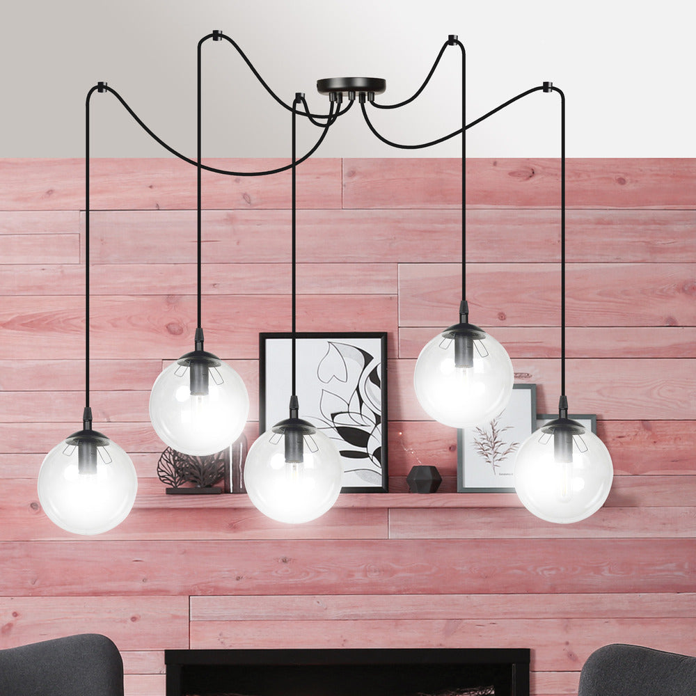 Emibig Gigi 5 Pendant Black/Transparent