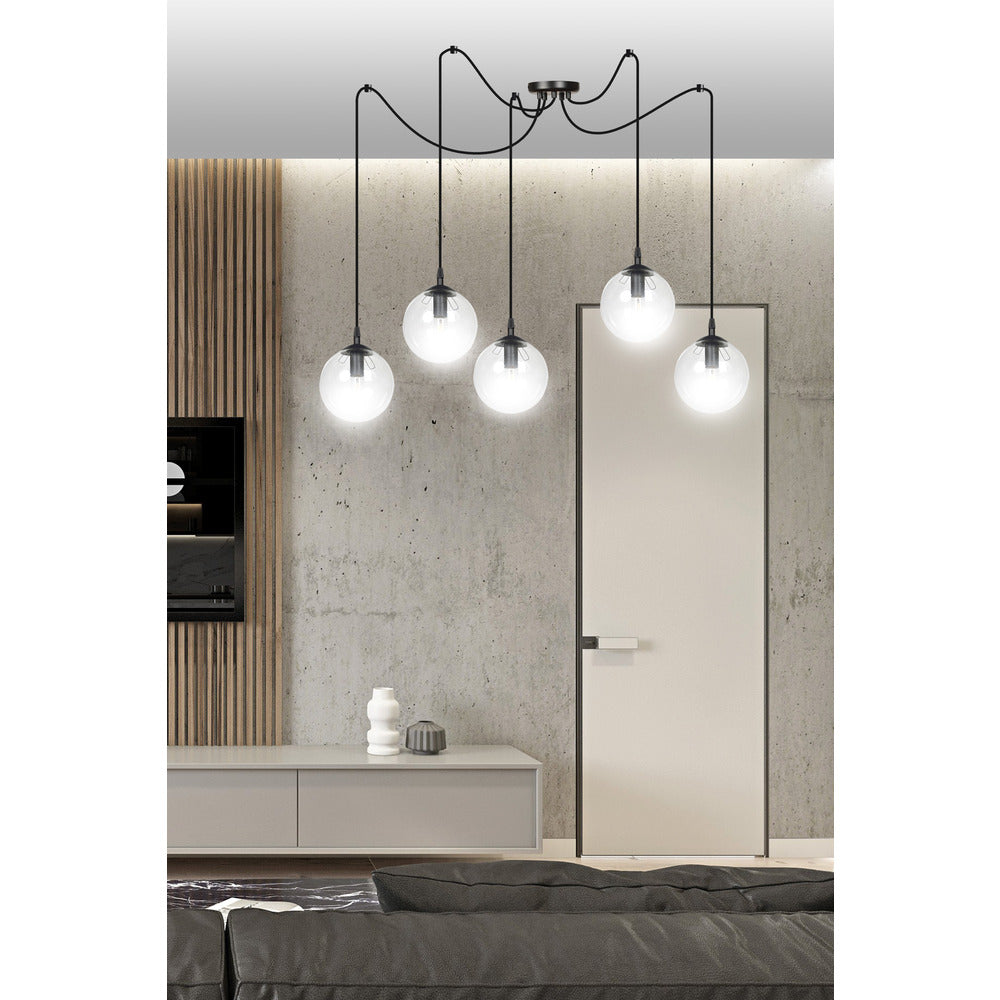 Emibig Gigi 5 Pendant Black/Transparent