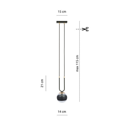 Emibig Glam 1 Pendant Black