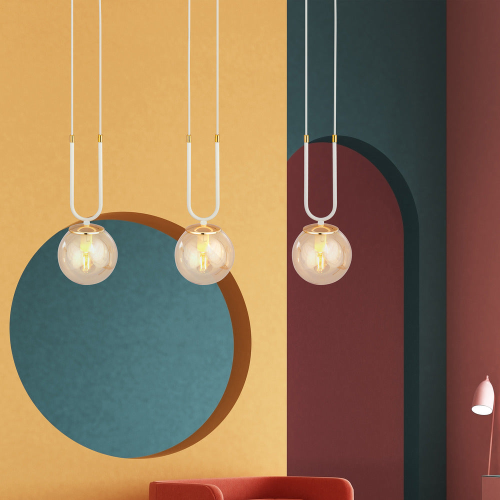 Emibig Glam 3 Pendant White/Gold