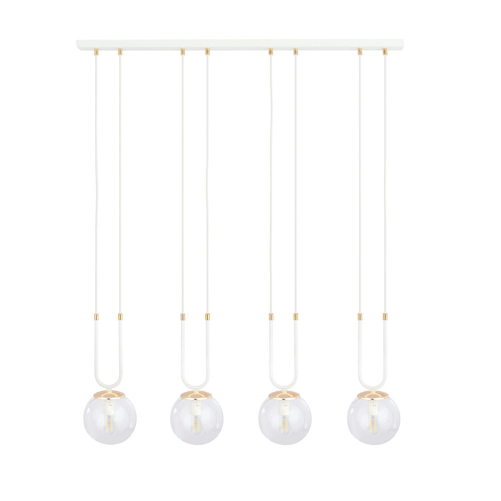 Emibig Glam 4 Pendant White/Transparent