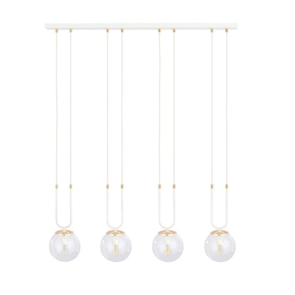 Emibig Glam 4 Pendant White/Transparent