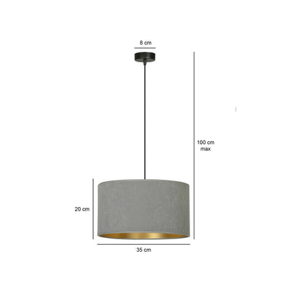 Emibig Hilde 1 Black/Grey Pendant