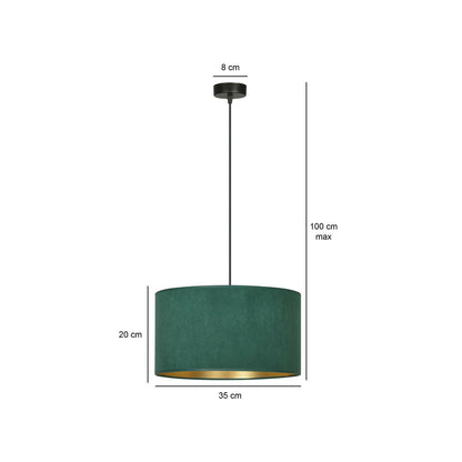 Emibig Hilde 1 Black/Green Pendant