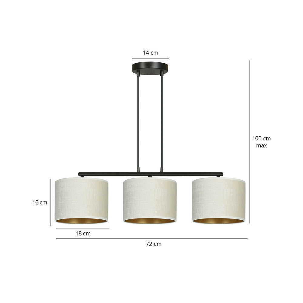 Emibig Hilde 3 Black/White Pendant