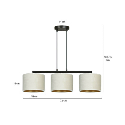 Emibig Hilde 3 Black/White Pendant