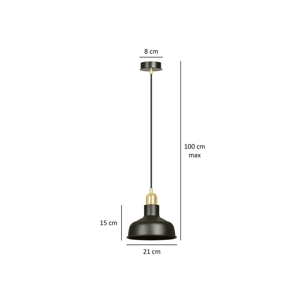 Emibig Ibor 1 Black Pendant
