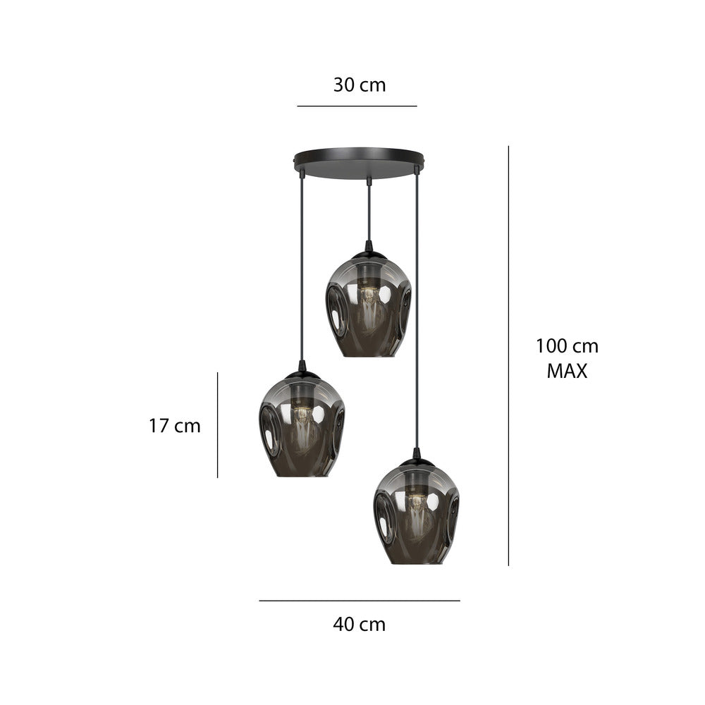 Emibig Istar 3 Premium Black/Graphite Pendant