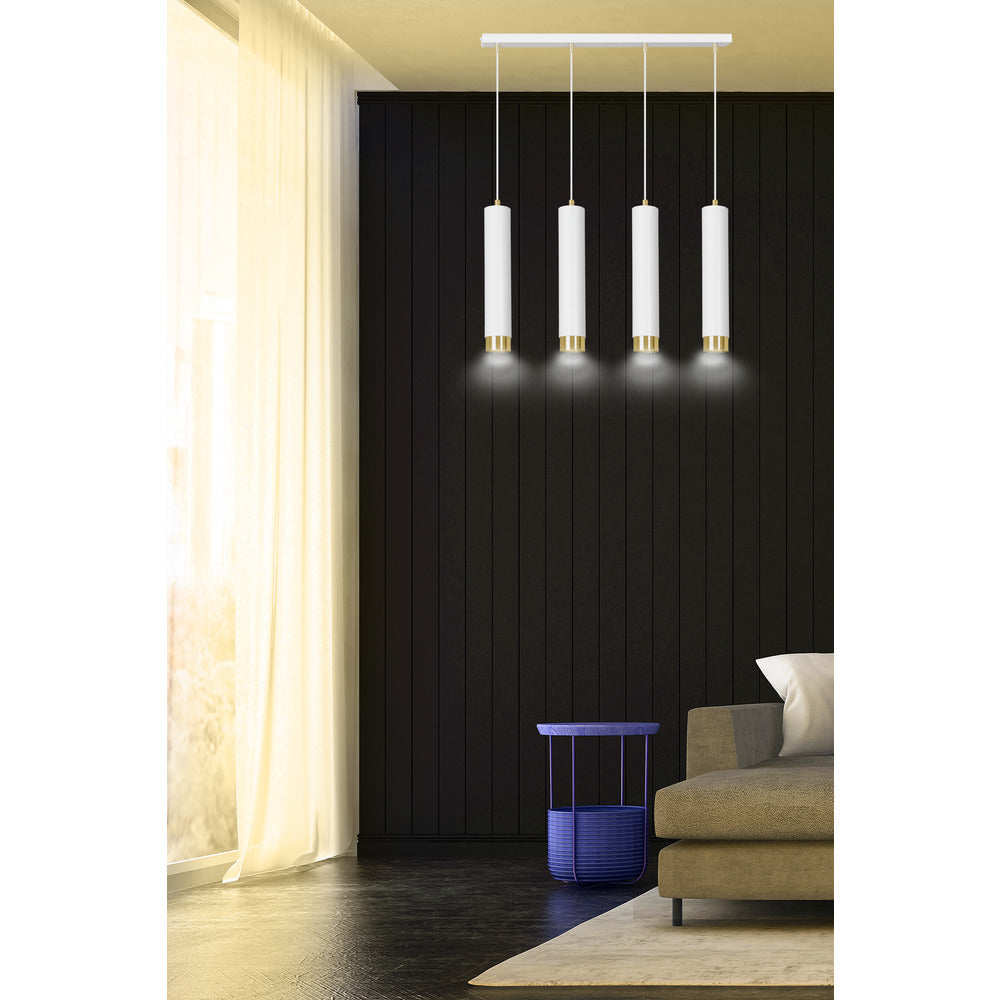 Emibig Kibo 4 Pendant White/Gold