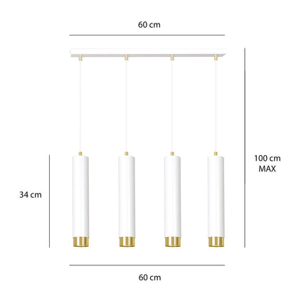 Emibig Kibo 4 Pendant White/Gold