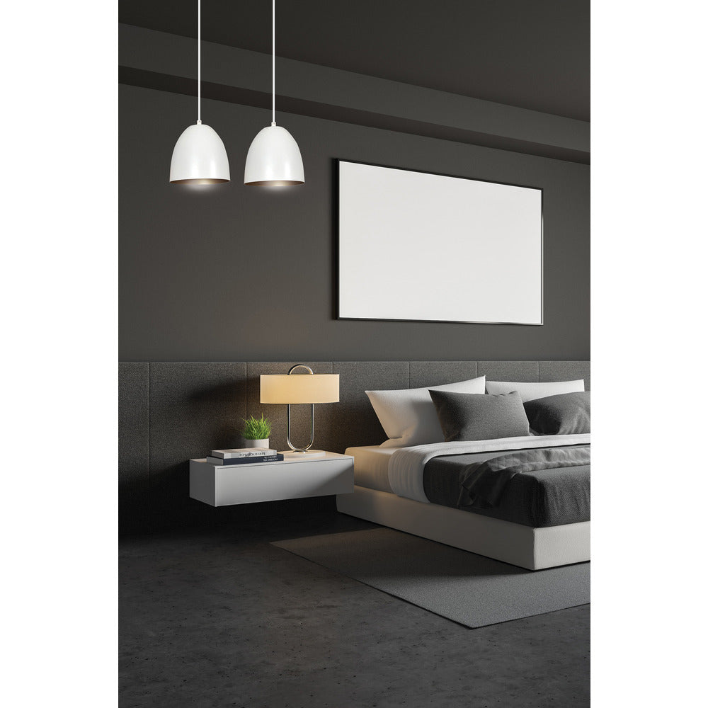 Emibig Lenox 2 White/Gold Pendant