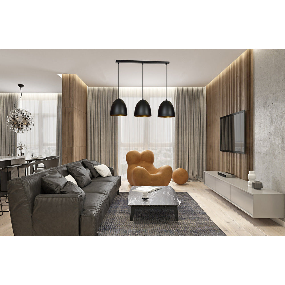 Emibig Lenox 3 Black/Gold Pendant