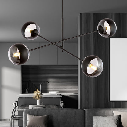 Emibig Linear 4 Black/Transparent Pendant