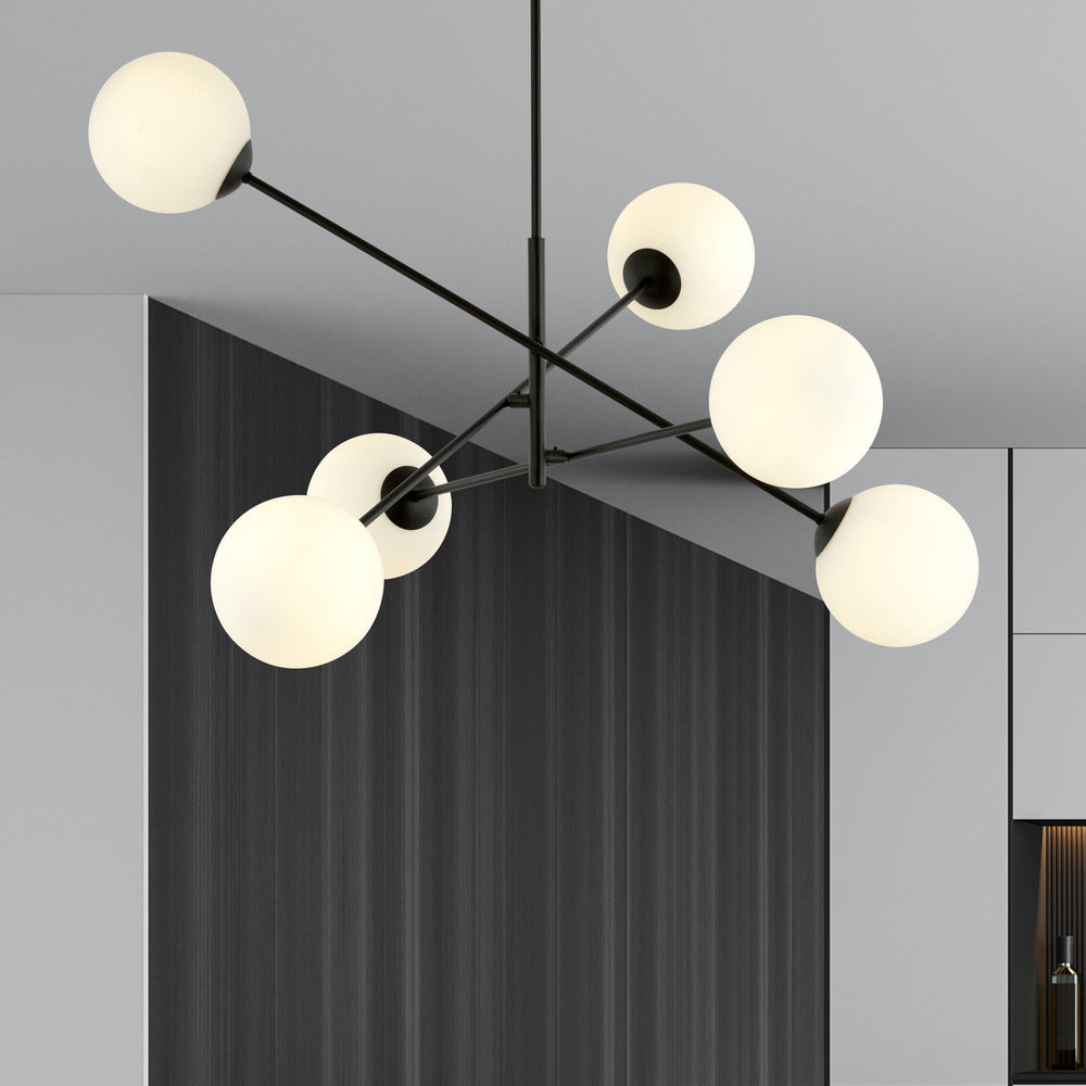 Emibig Linear 6 Black/White Pendant