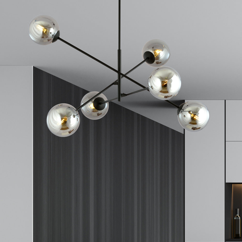 Emibig Linear 6 Black/Graphite Pendant