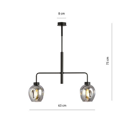 Emibig Lukka 2 Black/Graphite Pendant