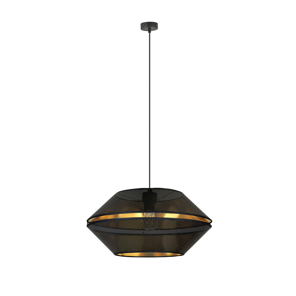 Люстра Emibig Malia 1 черна/златна