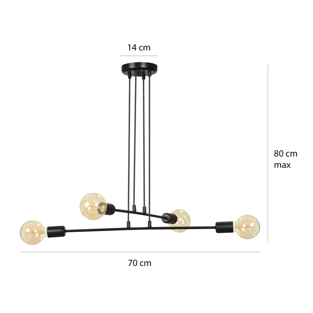 Emibig Multiplo 4 Black Pendant