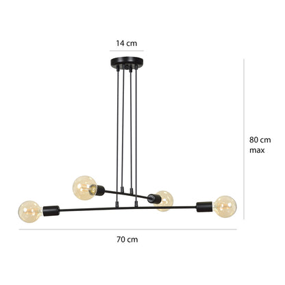 Emibig Multiplo 4 Black Pendant