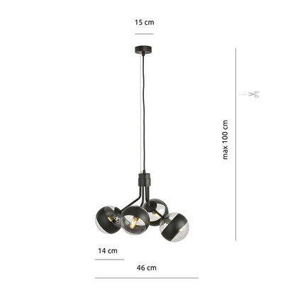 Emibig Nova 4 Black/Transparent Pendant