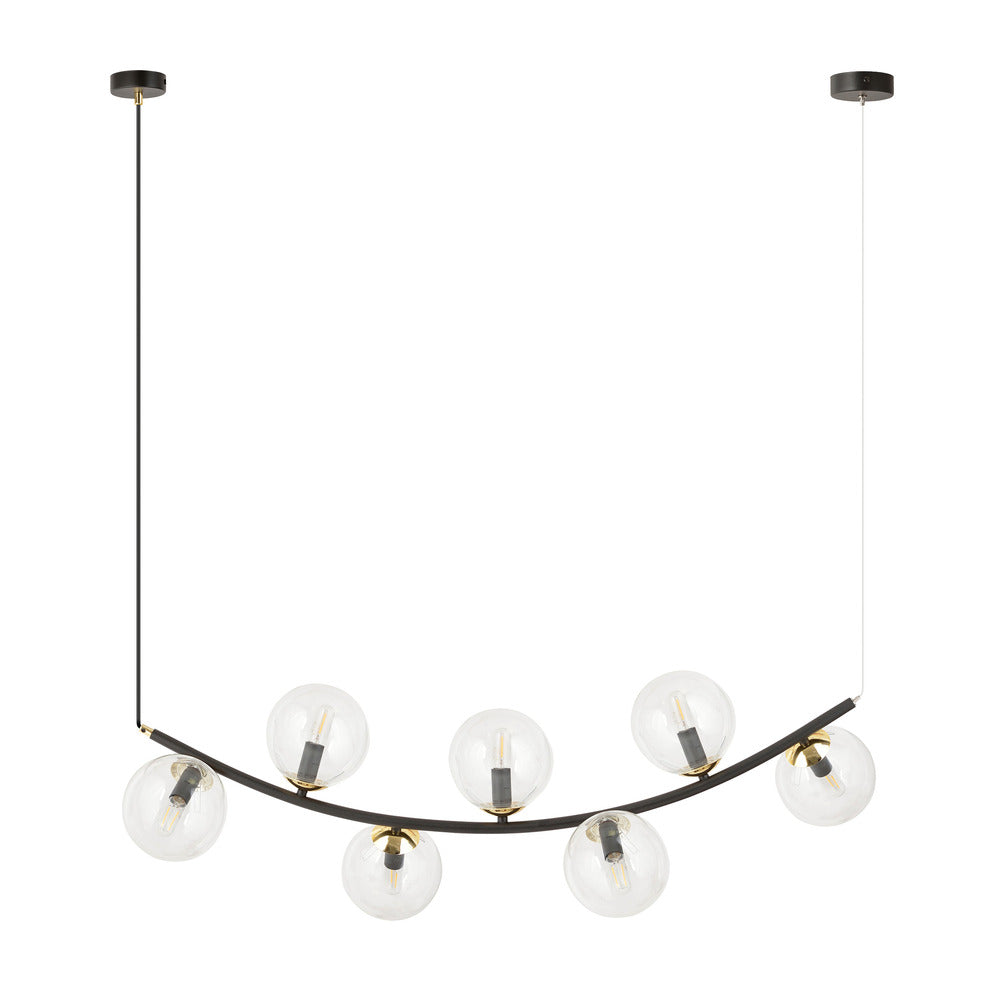 Emibig Ritz 7 BL Pendant Black/Transparent