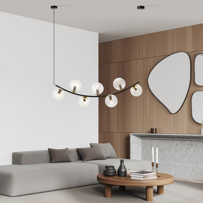 Emibig Ritz 7 BL Pendant Black/Transparent