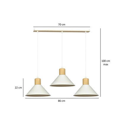 Emibig Rowen 3 White Pendant
