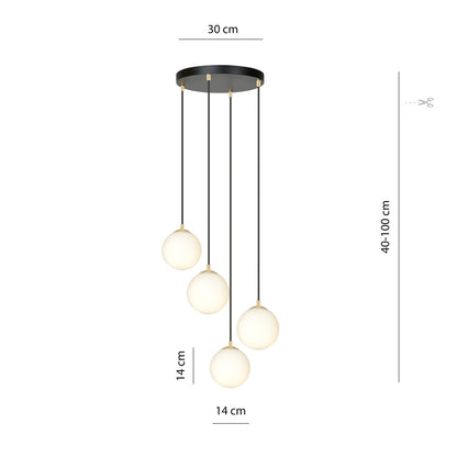 Emibig Royal 4 Pendant Black/White