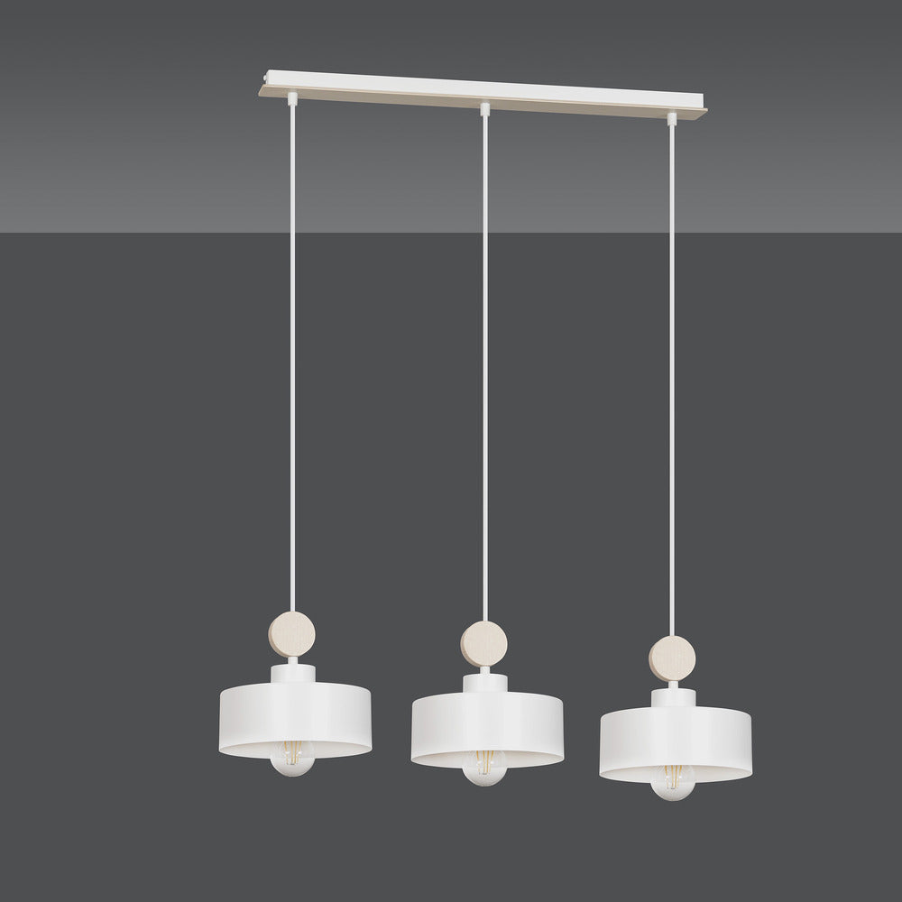 Emibig Tuniso 3 White Pendant