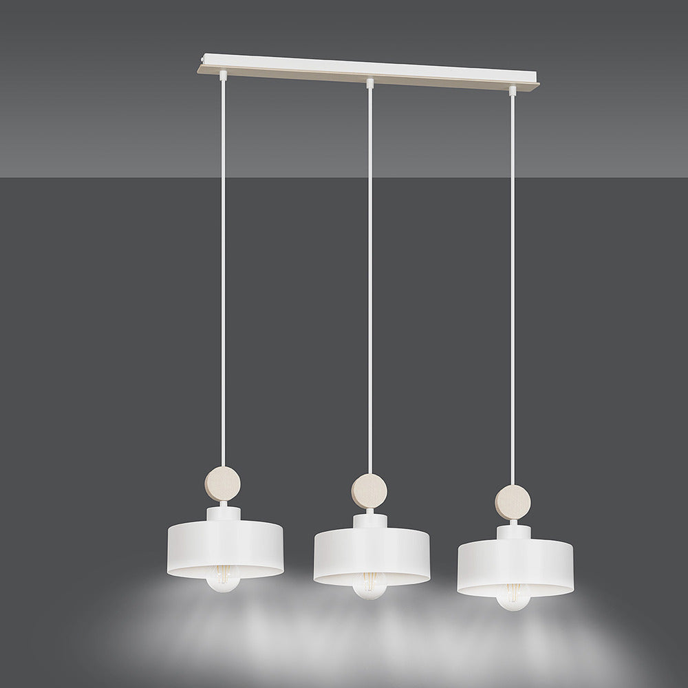 Emibig Tuniso 3 White Pendant