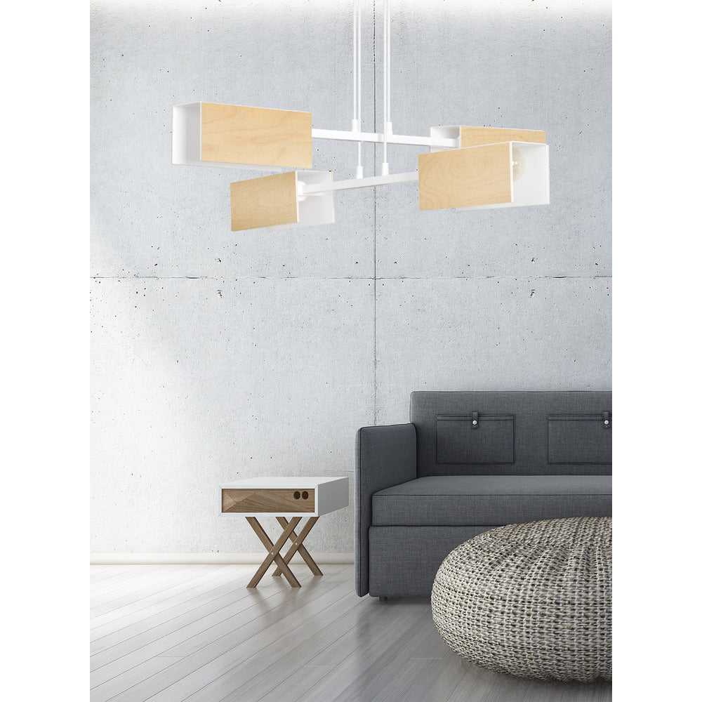 Emibig Zaper 4 White Pendant