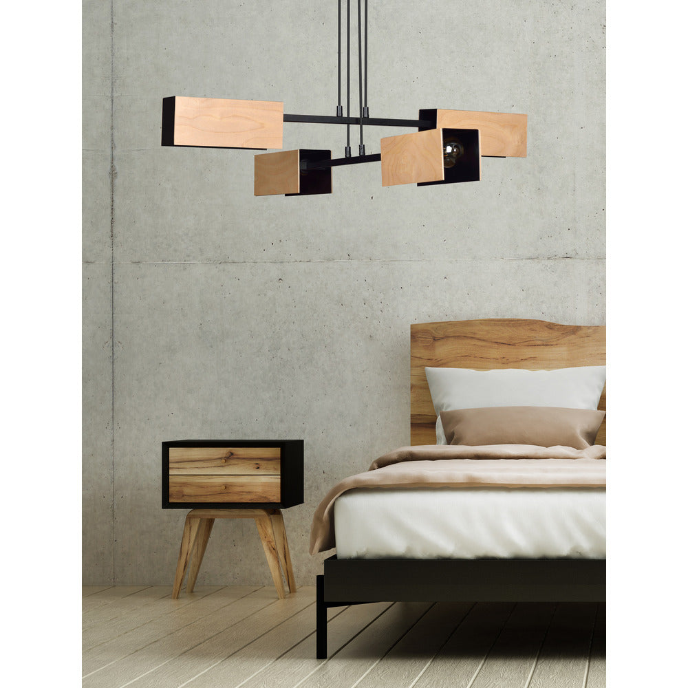 Emibig Zaper 4 Black Pendant