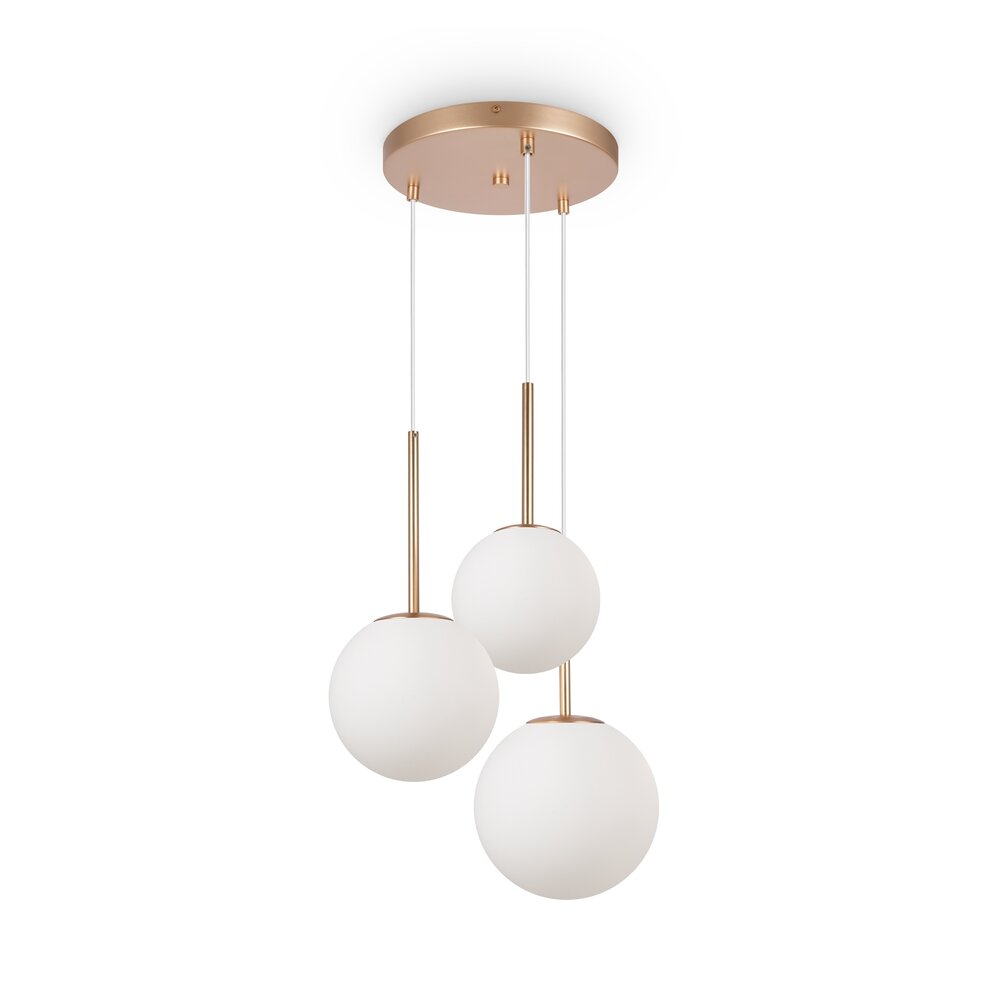 Pendant Maytoni Basic Gold/White 3 Bulbs MOD321PL03G1