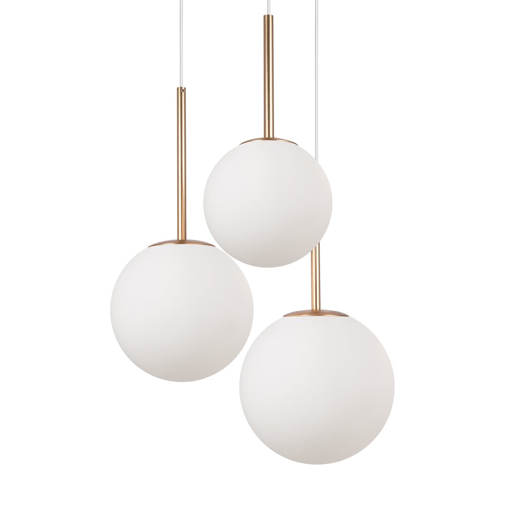 Pendant Maytoni Basic Gold/White 3 Bulbs MOD321PL03G1