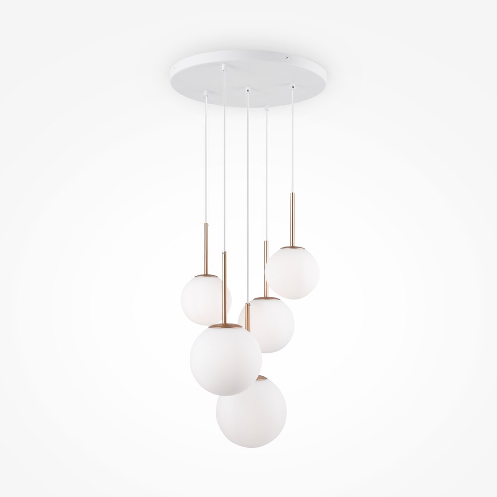 Pendant Maytoni Basic Gold/White 5 Bulbs MOD321PL05G