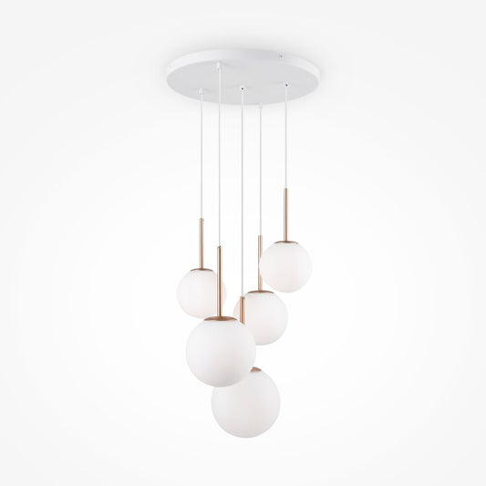 Pendant Maytoni Basic Gold/White 5 Bulbs MOD321PL05G