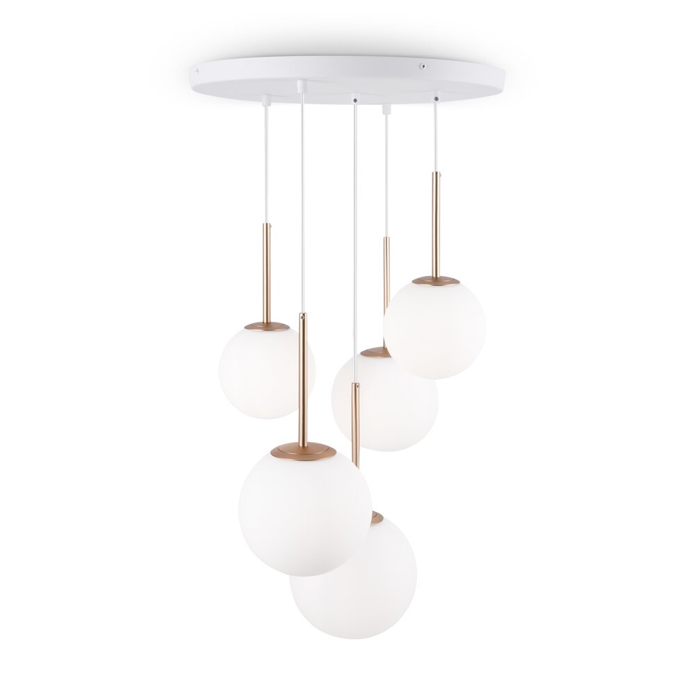 Pendant Maytoni Basic Gold/White 5 Bulbs MOD321PL05G