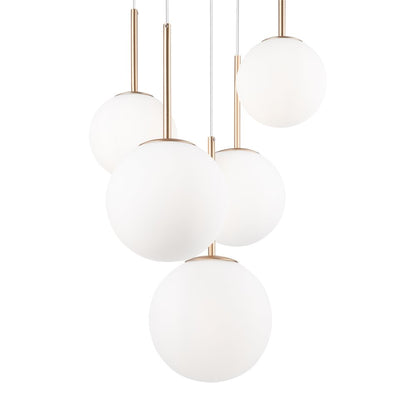 Pendant Maytoni Basic Gold/White 5 Bulbs MOD321PL05G