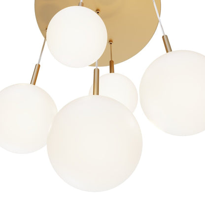 Люстра Maytoni Basic форма златна/бяла 5 лампи MOD321PL05G1