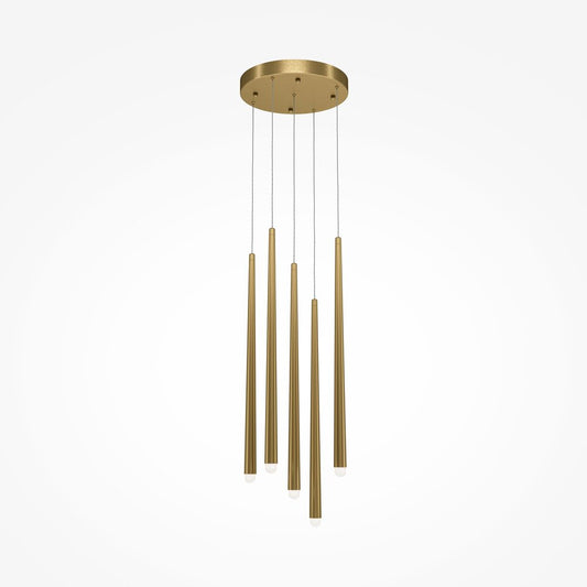 Люстра Maytoni Cascade месинг LED x 5