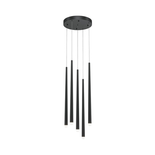 Люстра Maytoni Cascade черна LED x 5