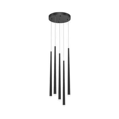 Люстра Maytoni Cascade черна LED x 5