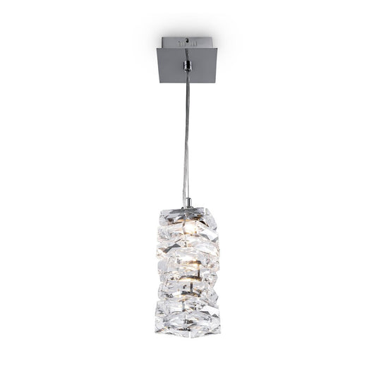 Люстра Maytoni Coil хром/бяло LED