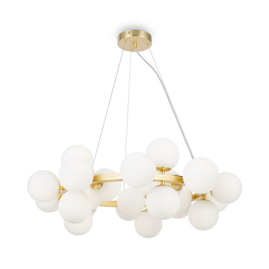 Люстра Maytoni Dallas златна/бяла 25 крушки 28.5 x 61 см