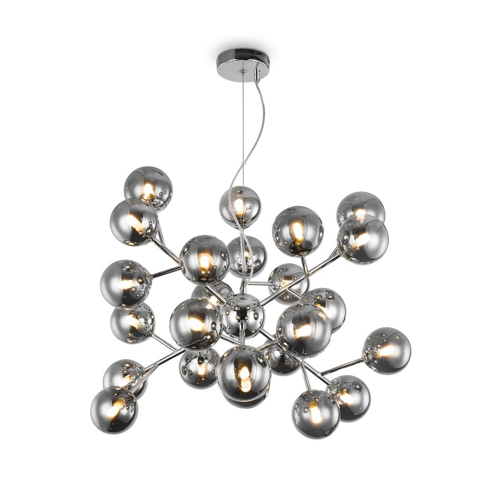 Maytoni Dallas Pendant Chrome/Grey 24 Bulbs