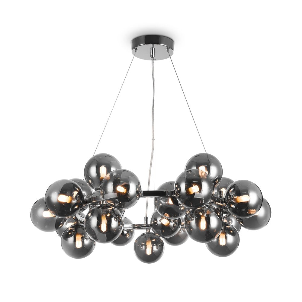 Maytoni Dallas Chrome/Grey Pendant 25 Bulbs 28 x 63.5 cm