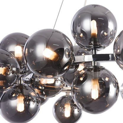 Maytoni Dallas Chrome/Grey Pendant 25 Bulbs 28 x 63.5 cm