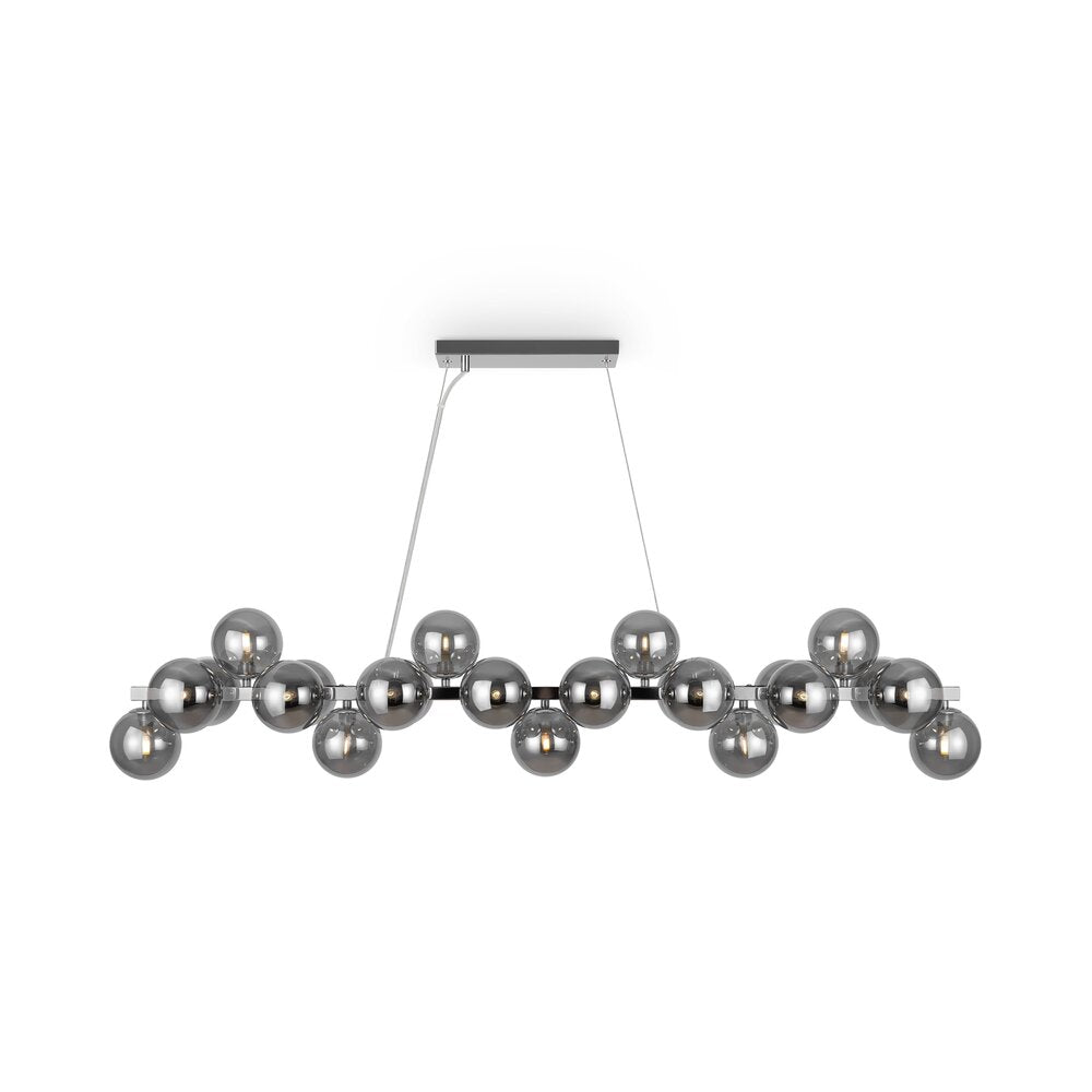 Maytoni Dallas Chrome/Grey Pendant 25 Bulbs 41.5 x 16 cm