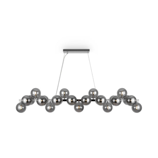 Люстра Maytoni Dallas хром/сив 25 крушки 41.5 x 16 см