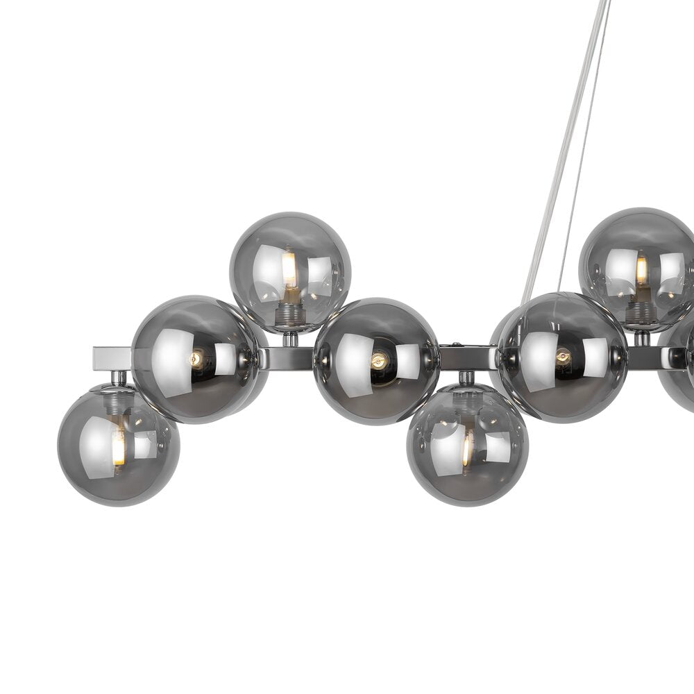 Maytoni Dallas Chrome/Grey Pendant 25 Bulbs 41.5 x 16 cm